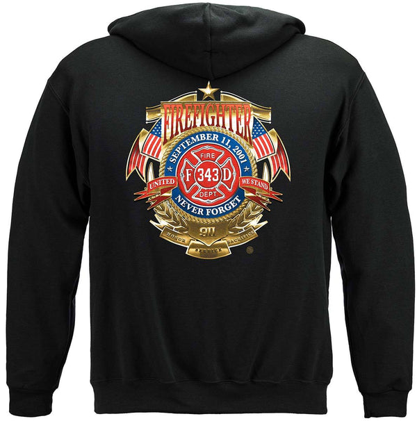 Firefighter badge of honor Premium Hooded Sweat Shirt