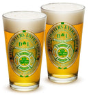Firefighter Irelands  Iriah Bravest 16oz Pint Glass Glass Set