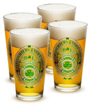 Firefighter Irelands  Iriah Bravest 16oz Pint Glass Glass Set