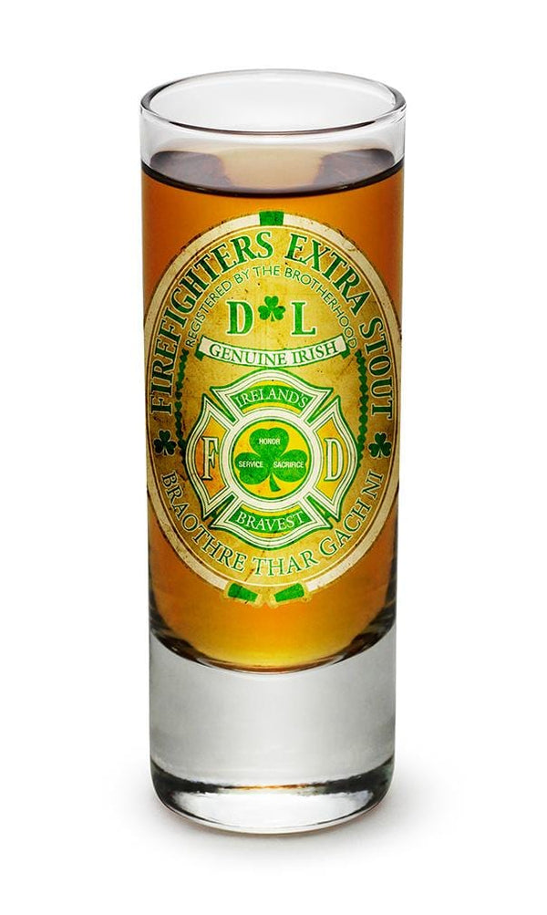Firefighter Irelands  Iriah Bravest 2oz Shooter Shot Glass Glass Set