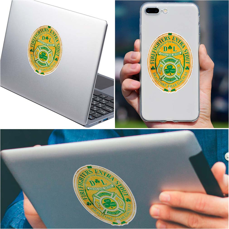 Firefighter Irelands  Iriah Bravest Premium Reflective Decal
