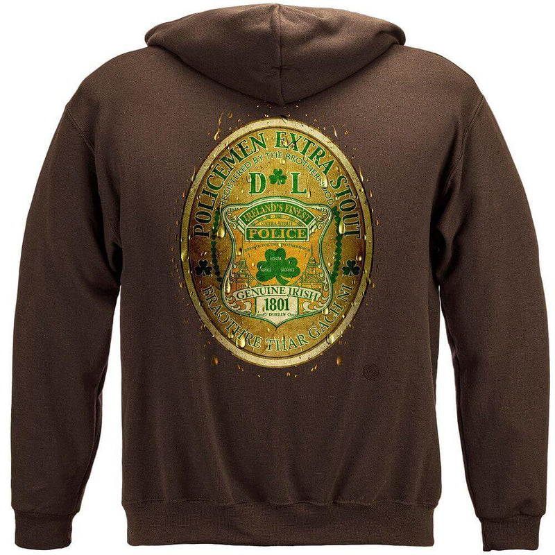 Police DL Bottled by Ireland's Irish Finest Police Premium Hooded Sweat Shirt