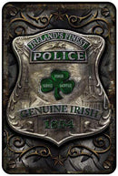 Ireland's Irish Finest Police 1854 Law Enforcement Aluminium Sign Decor