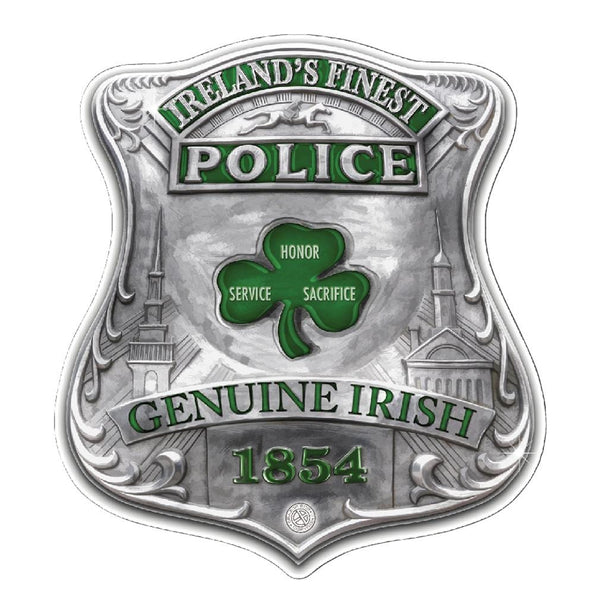 Garda Irish Ireland Finest Premium Reflective Decal