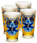 Heroes EMS 16oz Pint Glass Glass Set