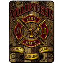 Volunteer Fire Department Firefighters Aluminium Sign Decor