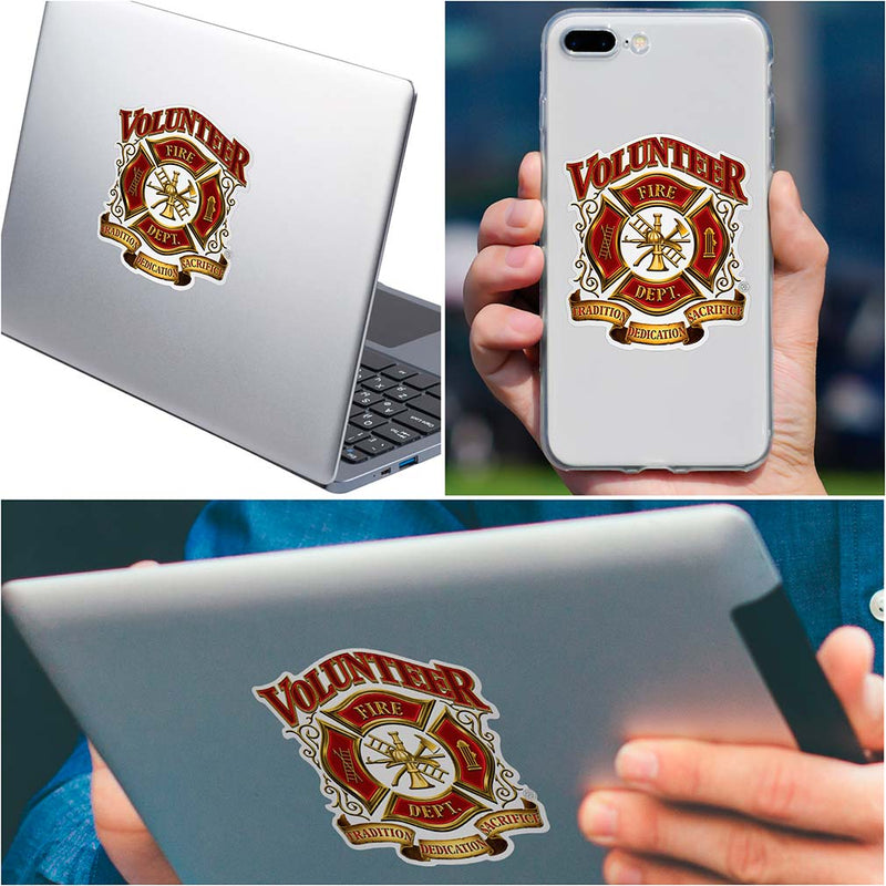 Volunteer Firefighter Premium Reflective Decal