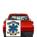 Volunteer EMS Gold Shield Premium Reflective Decal