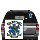 Volunteer EMS Gold Shield Premium Reflective Decal