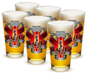 Tribute High Honor Red EMS 16oz Pint Glass Glass Set