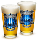 Tribute High Honor Police 16oz Pint Glass Glass Set