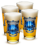 Tribute High Honor Police 16oz Pint Glass Glass Set