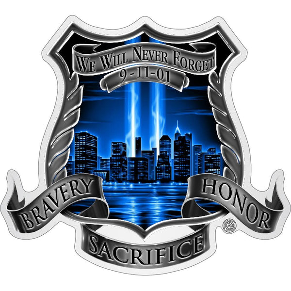 After Math 911 Police Premium Reflective Decal
