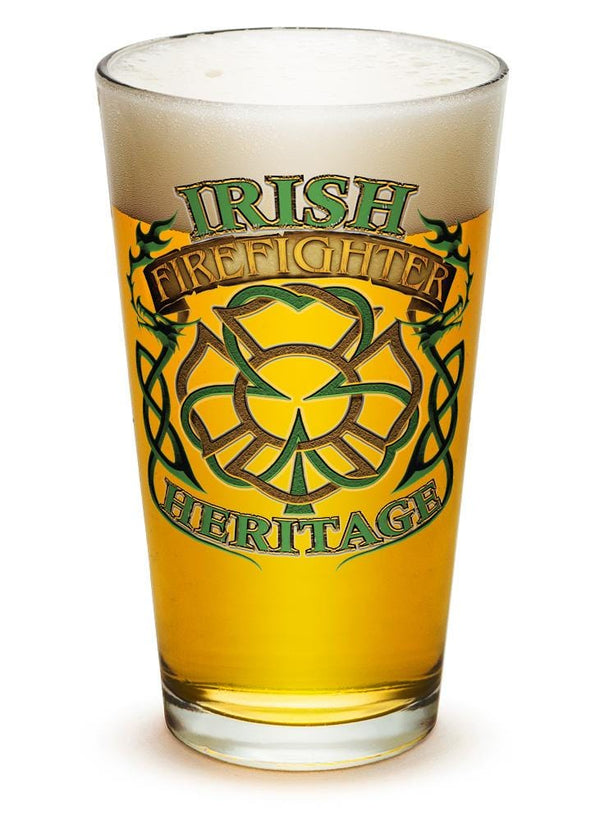Firefighter Irish Heritage 16oz Pint Glass Glass Set