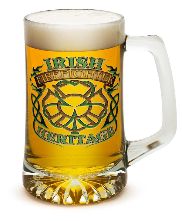 Firefighter Irish Heritage 25oz Tankard Glass Set