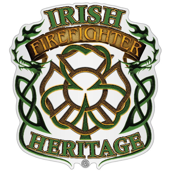 Irish Firefighter Heritage Premium Reflective Decal
