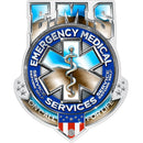 EMS Badge Of Honor Premium Reflective Decal