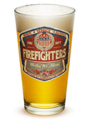 Denim Fade  Label Firefighter 16oz Pint Glass Glass Set