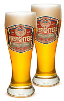 Denim Fade  Label Firefighter 23oz Pilsner Glass Glass Set