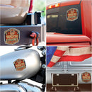 firefighter Denim fade Premium Reflective Decal