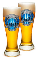 911 Firefighter Blue Skies 23oz Pilsner Glass Glass Set
