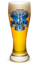911 EMS Blue Skies we will never forget 23oz Pilsner Glass Glass Set