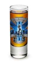 911 EMS Blue Skies 2oz Shooter Shot Glass Glass Set