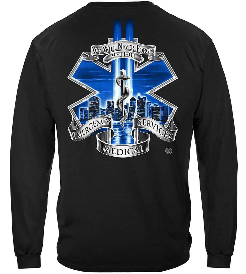 911 EMS Blue Skies We Will Never Forget Premium T-Shirt