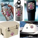 Firefighter Race For a Cure Premium Reflective Decal