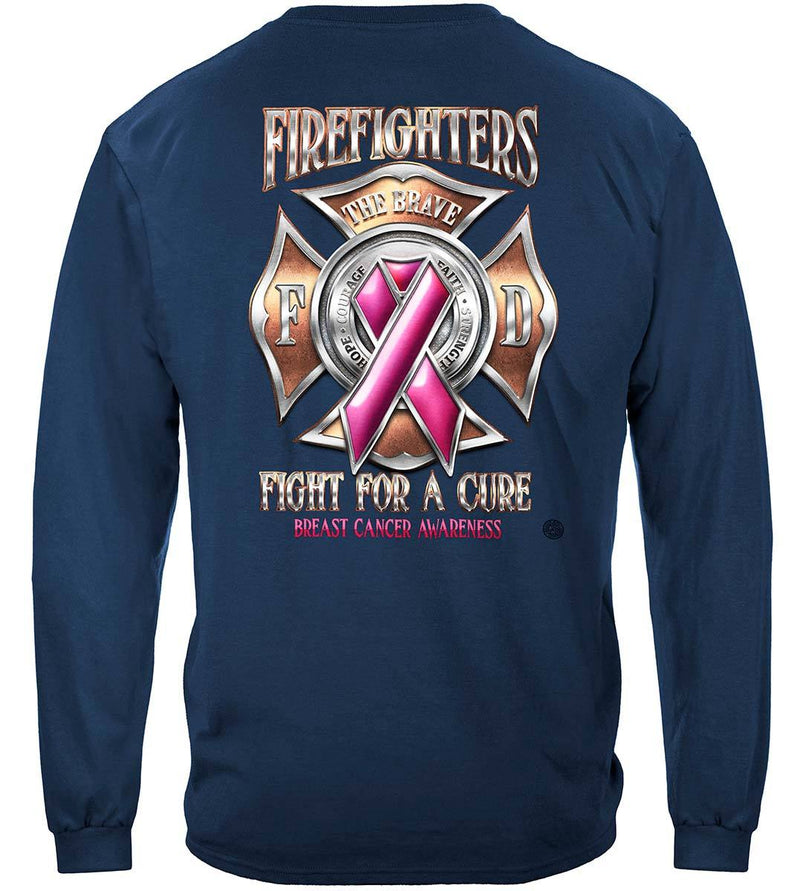 Firefighter Race For A Cure Premium Hooded Sweat Shirt