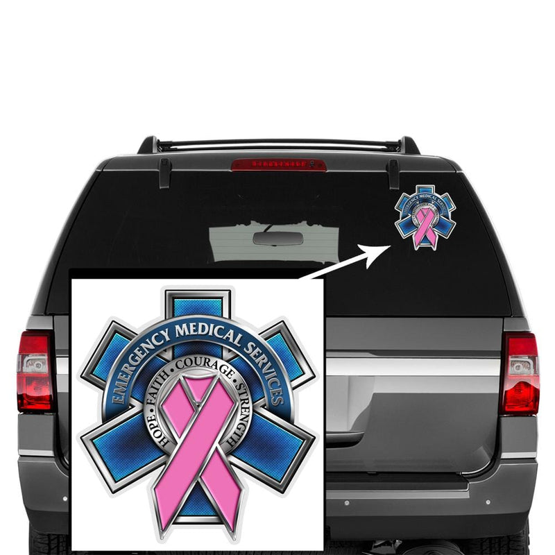 EMS Race For a Cure Premium Reflective Decal