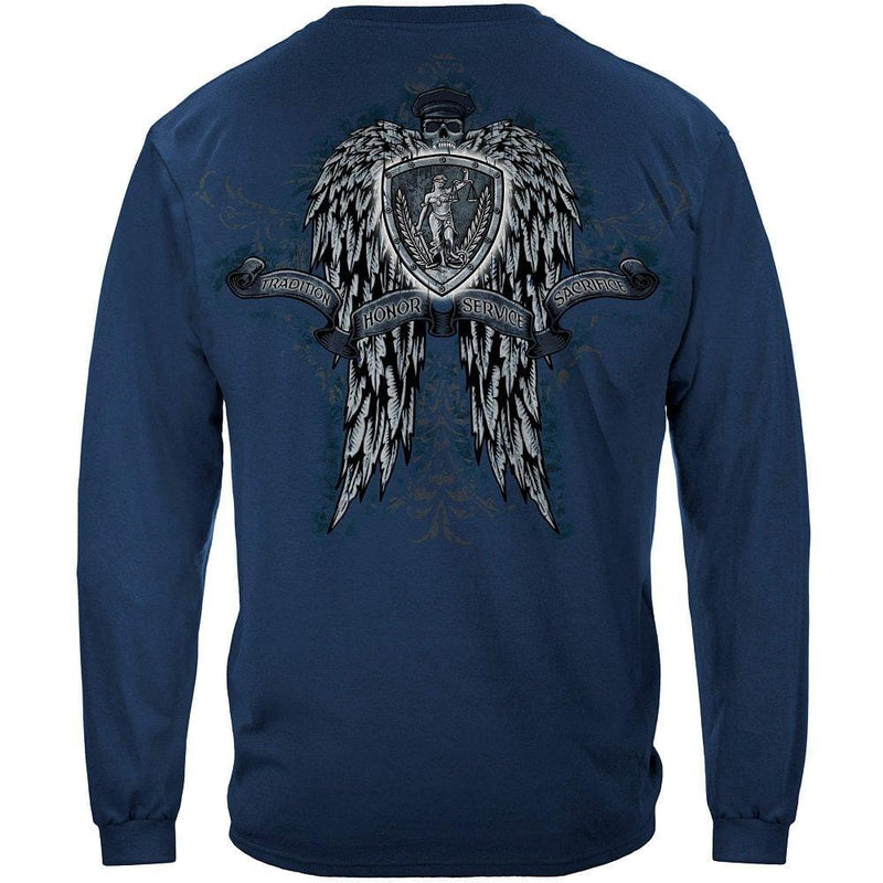 Law Skull Wings Full Premium T-Shirt