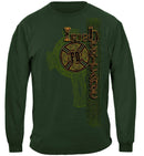 Irish Firefighter Gold Cross Premium Long Sleeves