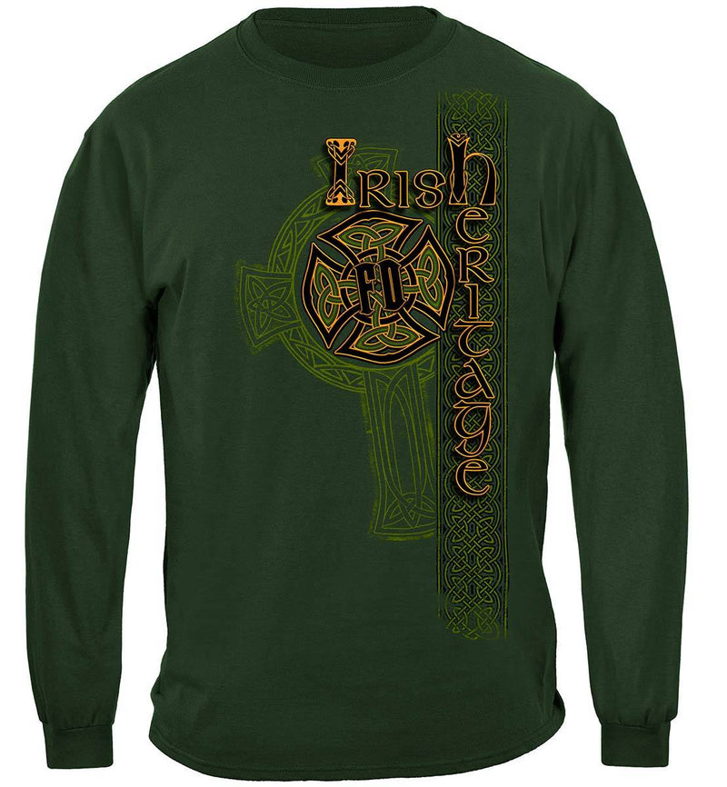 Irish Firefighter Gold Cross Premium T-Shirt