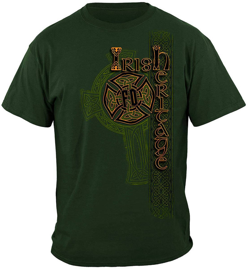 Irish Firefighter Gold Cross Premium T-Shirt