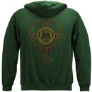 Irish Police Gold Cross Premium Hooded Sweat Shirt