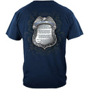 Policeman's Chrome Badge With Policeman's Prayer Premium Long Sleeves