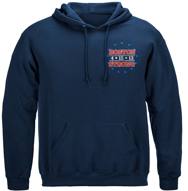 United We Stand Boston Strong Premium Hooded Sweat Shirt
