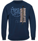 Absolute Volunteer Firefighter Blue Print Premium Long Sleeves