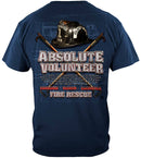 Absolute Volunteer Firefighter Blue Print Premium T-Shirt