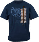 Absolute Volunteer Firefighter Blue Print Premium T-Shirt