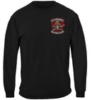 Firefighter Biker Cross Bones Premium Hooded Sweat Shirt