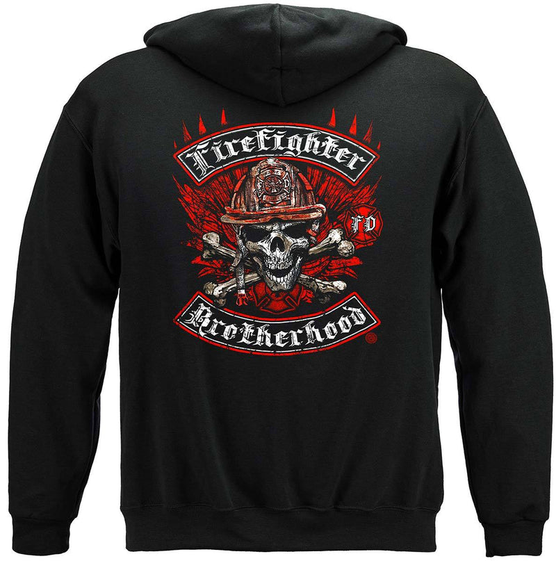 Firefighter Biker Cross Bones Premium T-Shirt