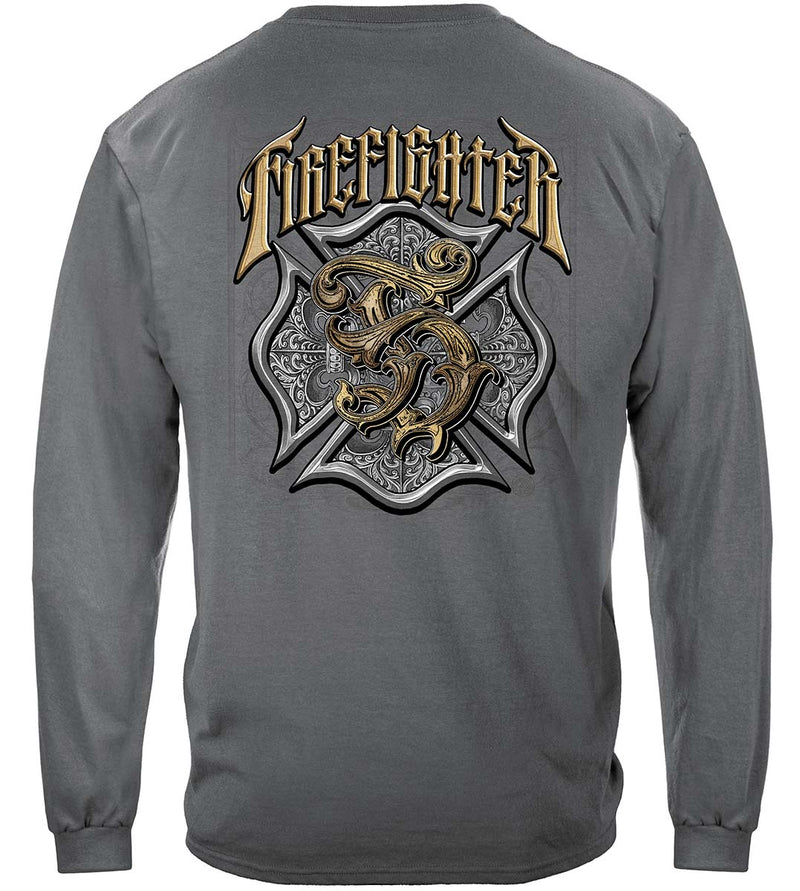Firefighter Vintage Premium Hooded Sweat Shirt