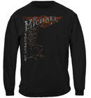 Firefighter St. Michael's Protect Us Silver Foil Premium T-Shirt
