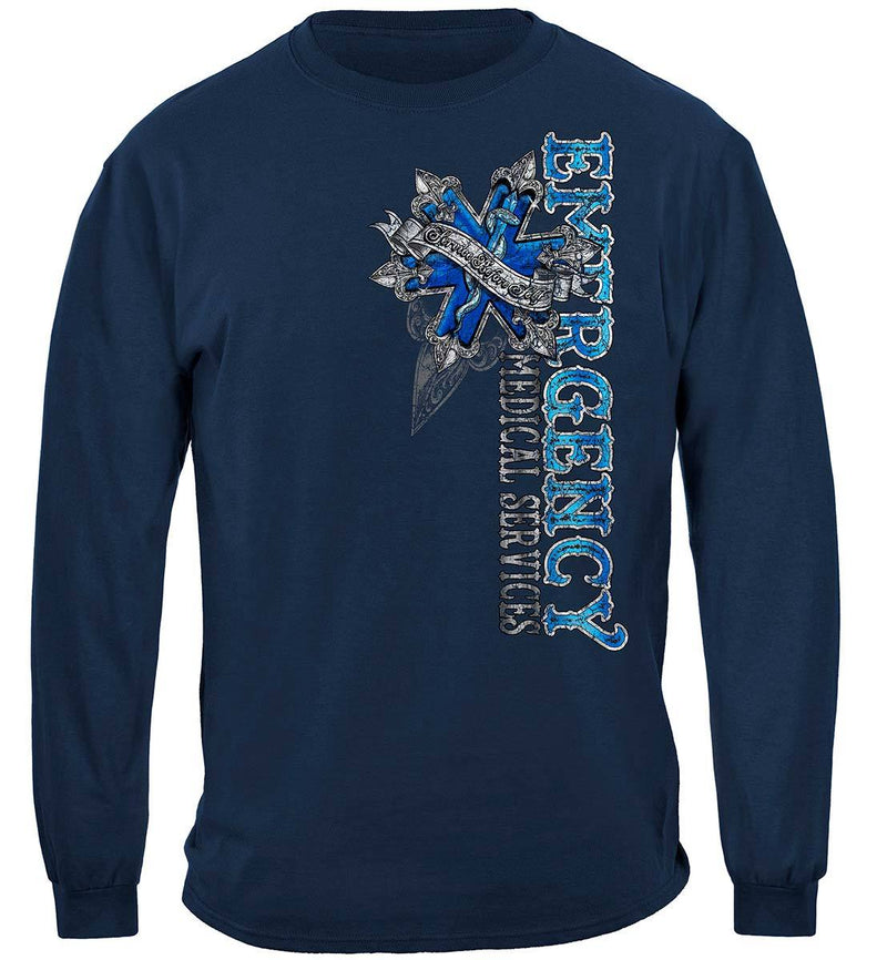 EMS Steel Silver Foil Premium Hooded Sweat Shirt