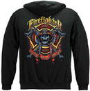 Firefighter Biker And Axes Premium Hooded Sweat Shirt