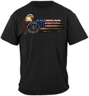 Firefighter Eagle And Flag Premium Hooded Sweat Shirt