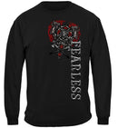 Firefighter Fearless Silver Foil Premium Long Sleeves
