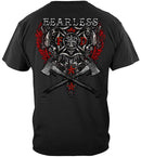 Firefighter Fearless Silver Foil Premium T-Shirt